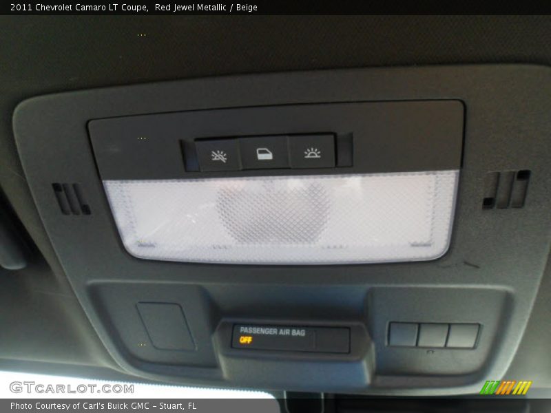 Red Jewel Metallic / Beige 2011 Chevrolet Camaro LT Coupe