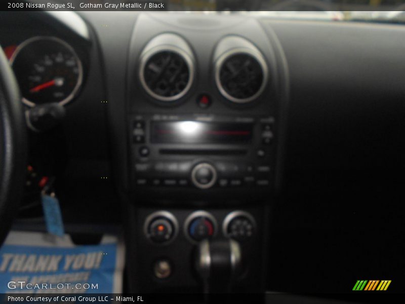 Gotham Gray Metallic / Black 2008 Nissan Rogue SL