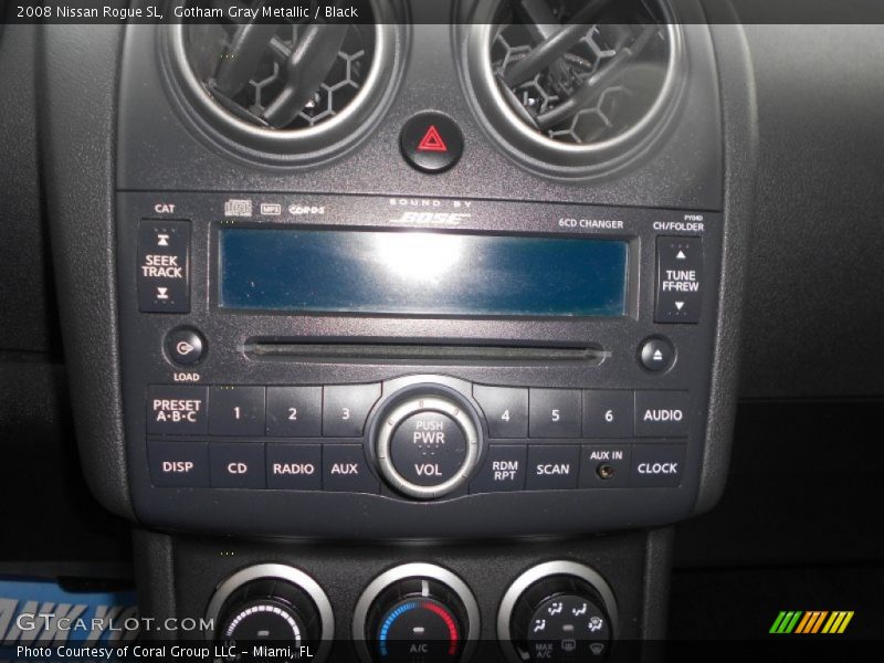 Gotham Gray Metallic / Black 2008 Nissan Rogue SL