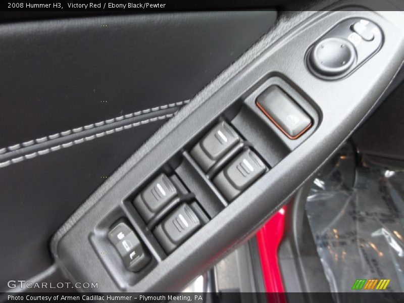Victory Red / Ebony Black/Pewter 2008 Hummer H3