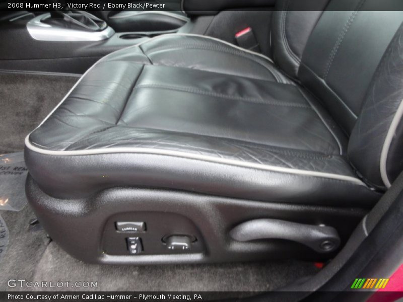 Victory Red / Ebony Black/Pewter 2008 Hummer H3