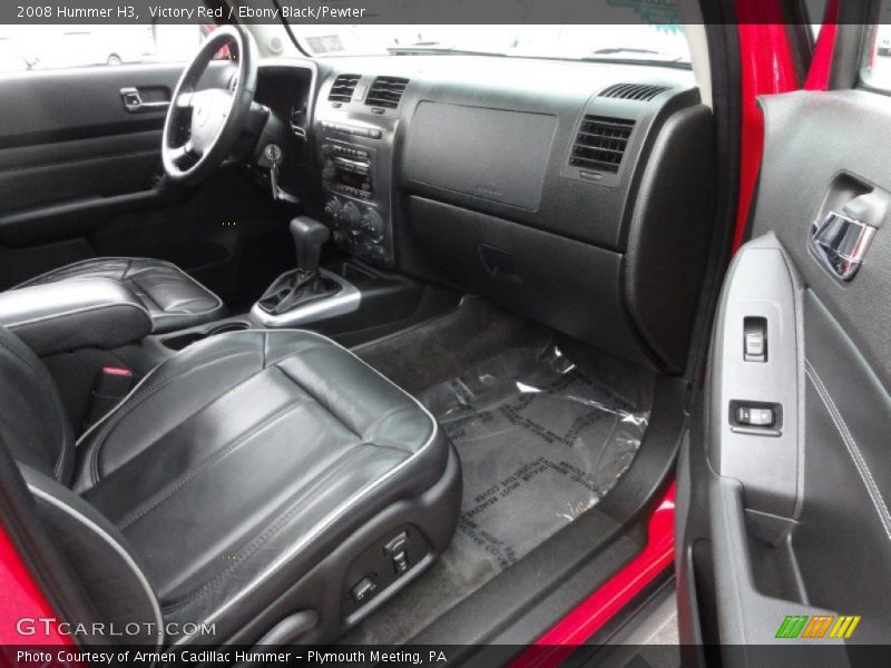 Victory Red / Ebony Black/Pewter 2008 Hummer H3