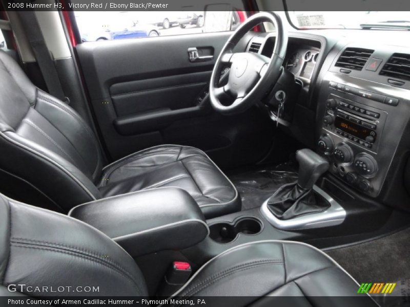 Victory Red / Ebony Black/Pewter 2008 Hummer H3