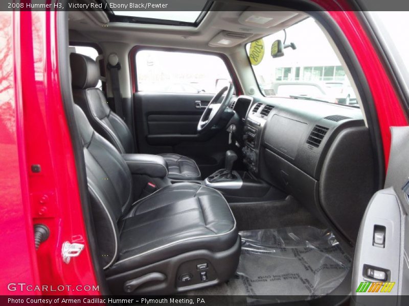 Victory Red / Ebony Black/Pewter 2008 Hummer H3