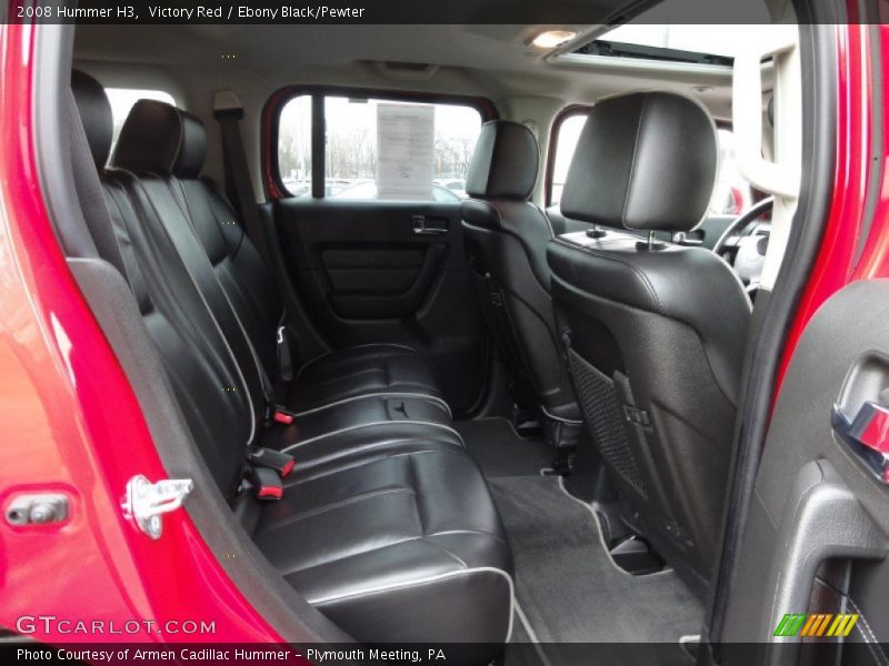 Victory Red / Ebony Black/Pewter 2008 Hummer H3