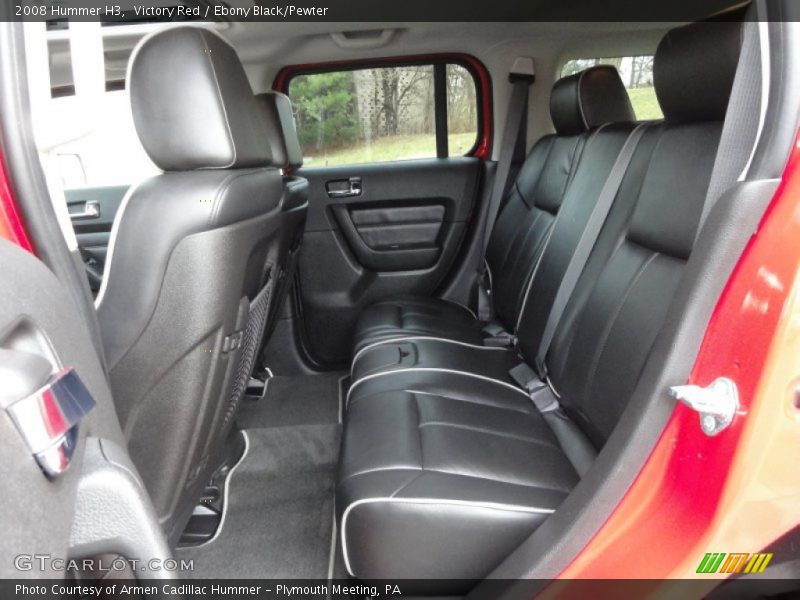 Victory Red / Ebony Black/Pewter 2008 Hummer H3
