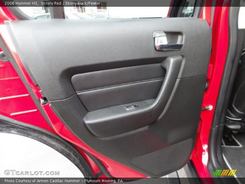 Victory Red / Ebony Black/Pewter 2008 Hummer H3