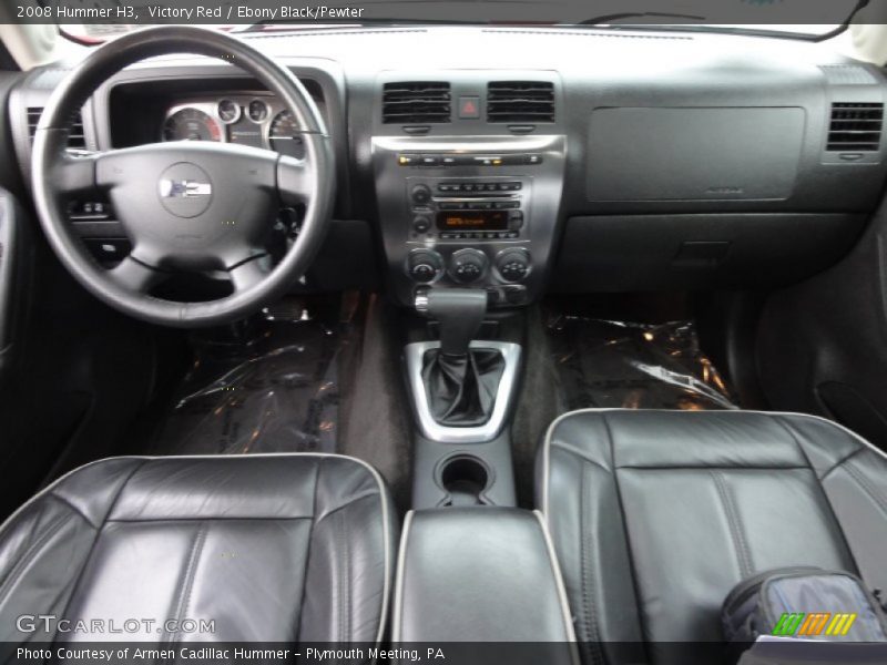 Victory Red / Ebony Black/Pewter 2008 Hummer H3