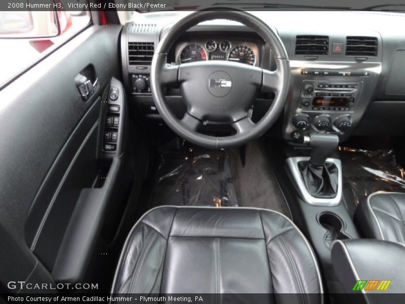 Victory Red / Ebony Black/Pewter 2008 Hummer H3