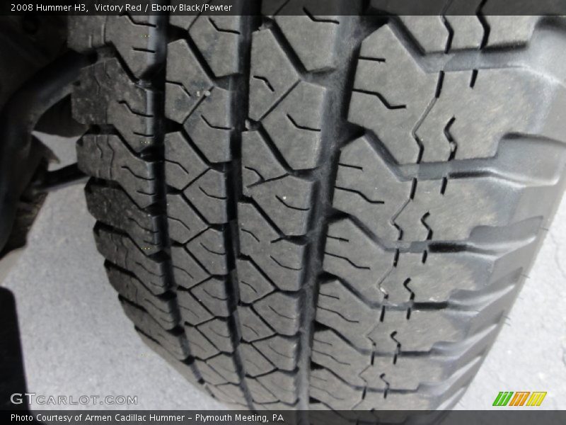 Victory Red / Ebony Black/Pewter 2008 Hummer H3