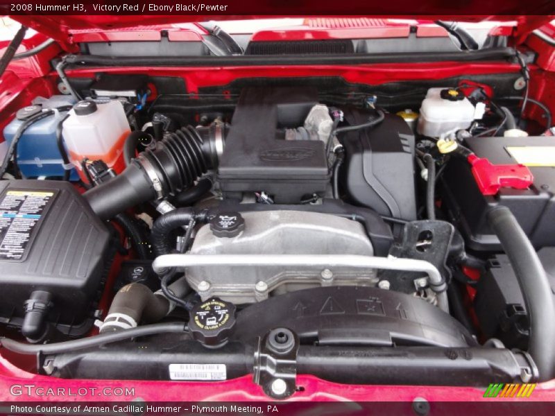 Victory Red / Ebony Black/Pewter 2008 Hummer H3