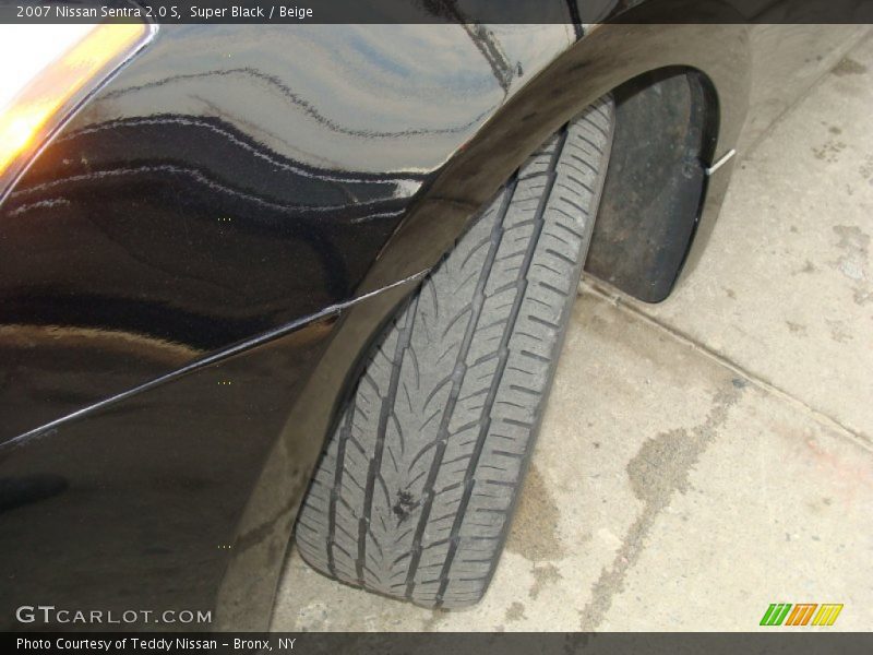 Super Black / Beige 2007 Nissan Sentra 2.0 S
