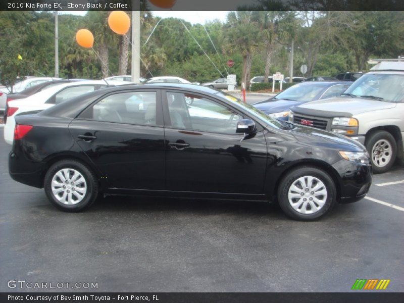 Ebony Black / Coffee 2010 Kia Forte EX