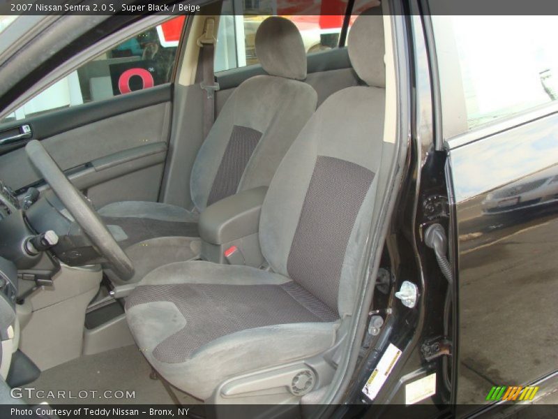 Super Black / Beige 2007 Nissan Sentra 2.0 S