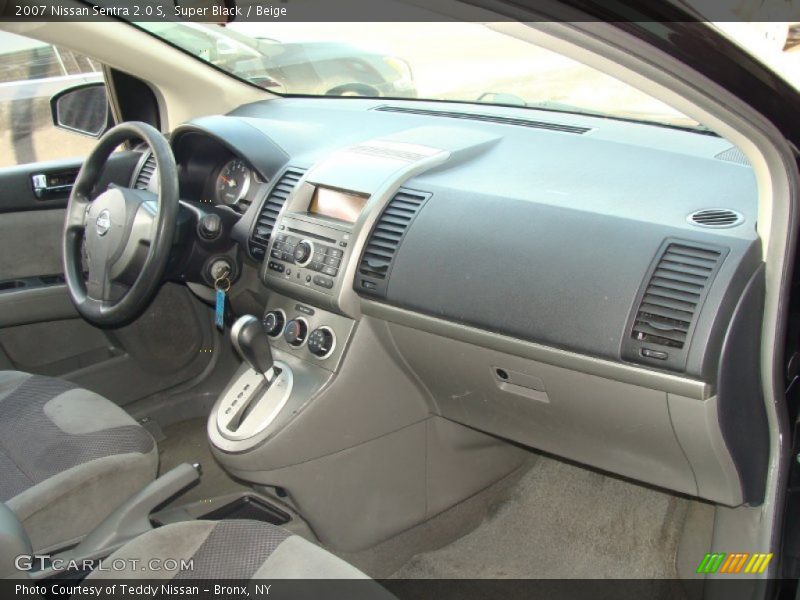 Super Black / Beige 2007 Nissan Sentra 2.0 S