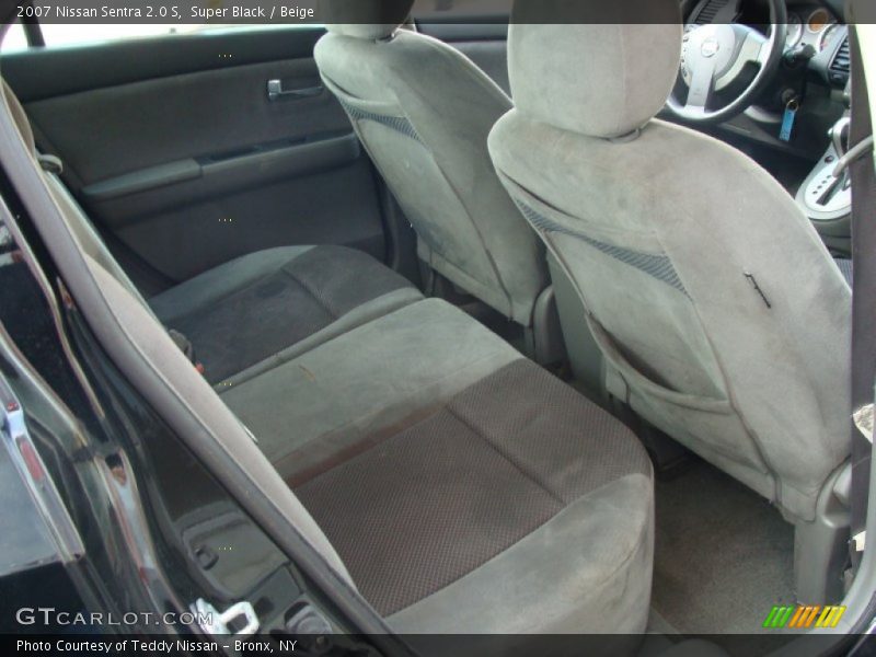 Super Black / Beige 2007 Nissan Sentra 2.0 S