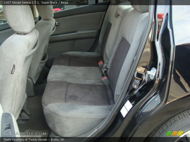 Super Black / Beige 2007 Nissan Sentra 2.0 S