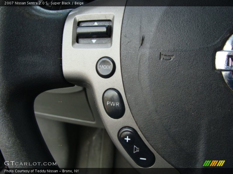 Super Black / Beige 2007 Nissan Sentra 2.0 S