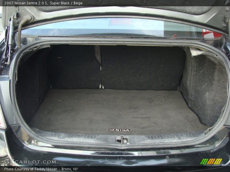 Super Black / Beige 2007 Nissan Sentra 2.0 S