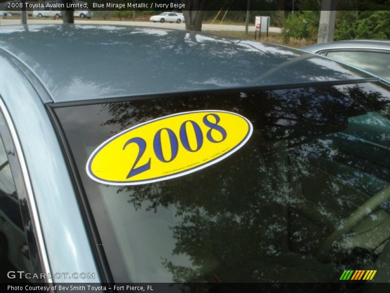 Blue Mirage Metallic / Ivory Beige 2008 Toyota Avalon Limited