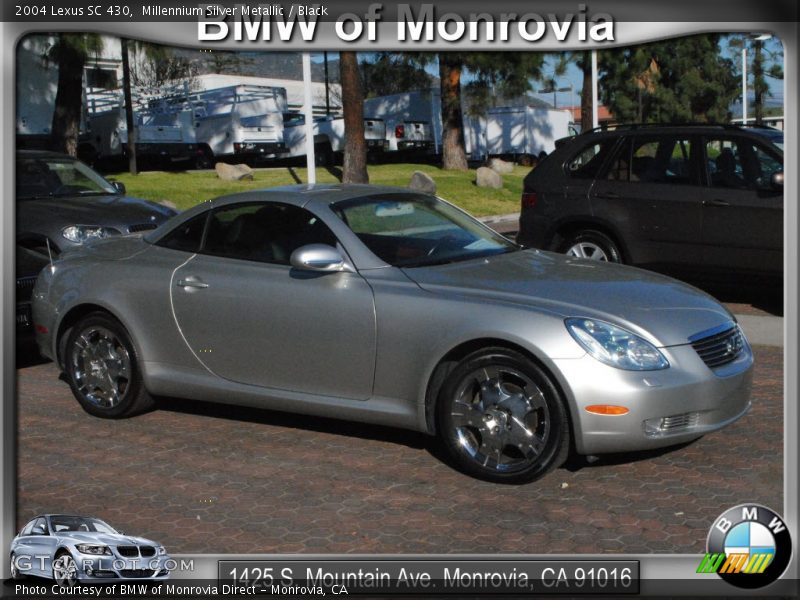 Millennium Silver Metallic / Black 2004 Lexus SC 430