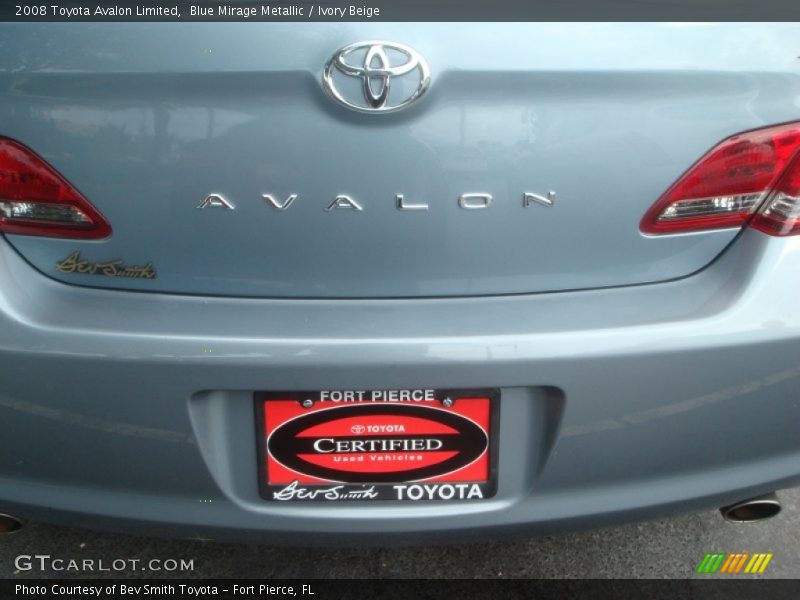 Blue Mirage Metallic / Ivory Beige 2008 Toyota Avalon Limited
