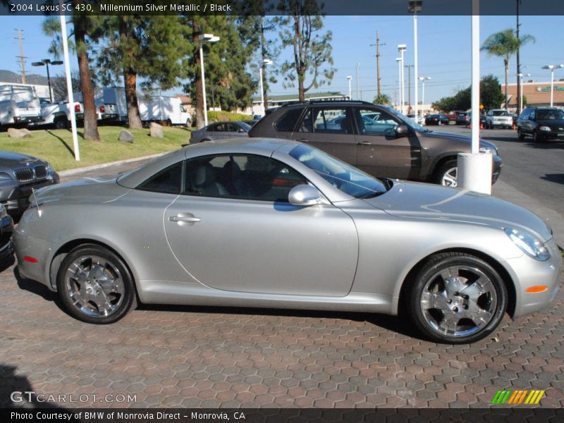 Millennium Silver Metallic / Black 2004 Lexus SC 430