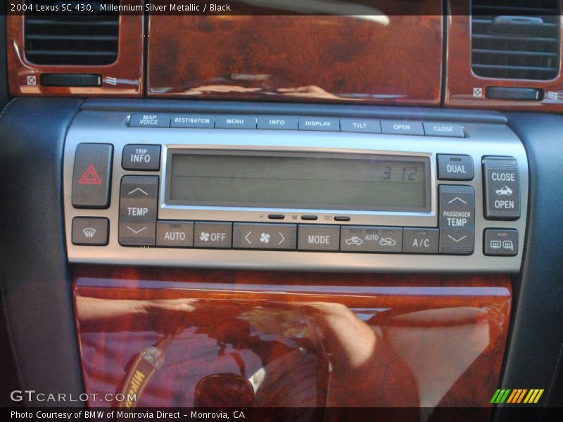 Millennium Silver Metallic / Black 2004 Lexus SC 430