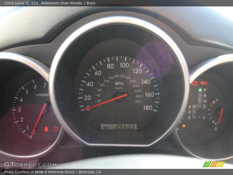 Millennium Silver Metallic / Black 2004 Lexus SC 430