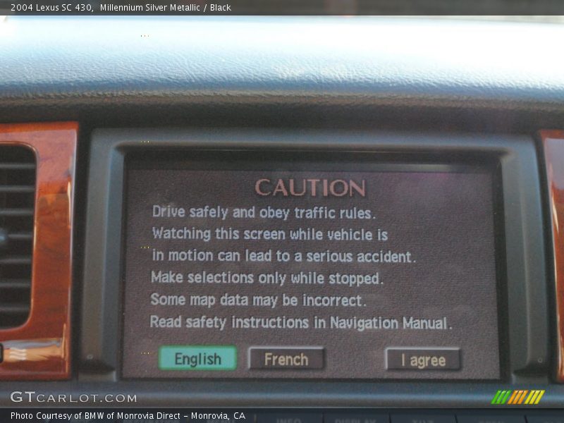 Millennium Silver Metallic / Black 2004 Lexus SC 430