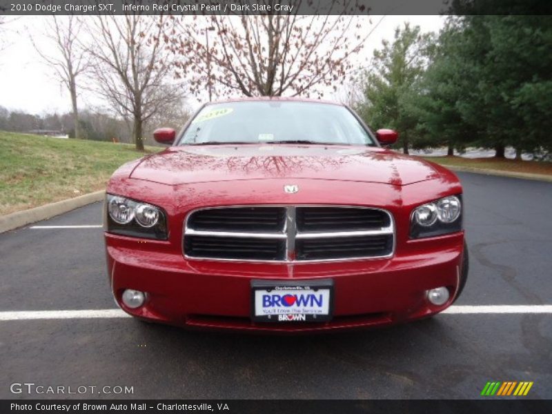 Inferno Red Crystal Pearl / Dark Slate Gray 2010 Dodge Charger SXT