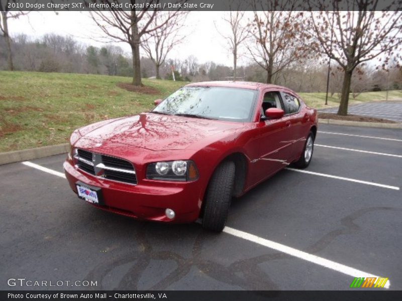 Inferno Red Crystal Pearl / Dark Slate Gray 2010 Dodge Charger SXT