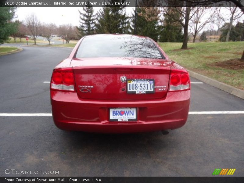Inferno Red Crystal Pearl / Dark Slate Gray 2010 Dodge Charger SXT