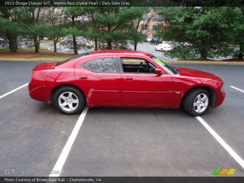 Inferno Red Crystal Pearl / Dark Slate Gray 2010 Dodge Charger SXT