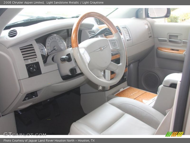 Light Sandstone Metallic / Light Graystone 2008 Chrysler Aspen Limited