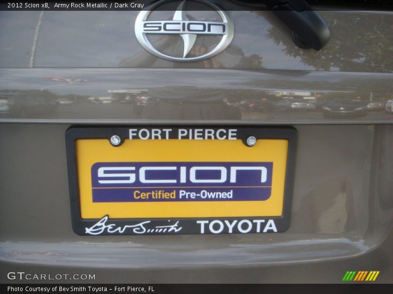 Army Rock Metallic / Dark Gray 2012 Scion xB
