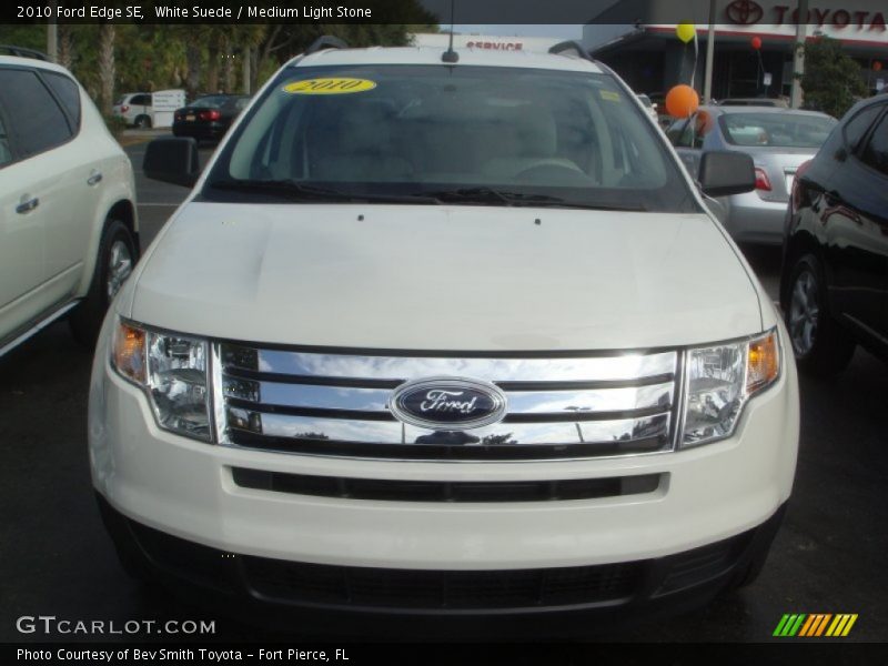White Suede / Medium Light Stone 2010 Ford Edge SE