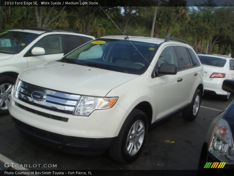 White Suede / Medium Light Stone 2010 Ford Edge SE