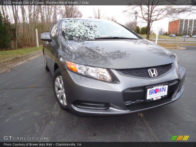Polished Metal Metallic / Gray 2012 Honda Civic LX Coupe
