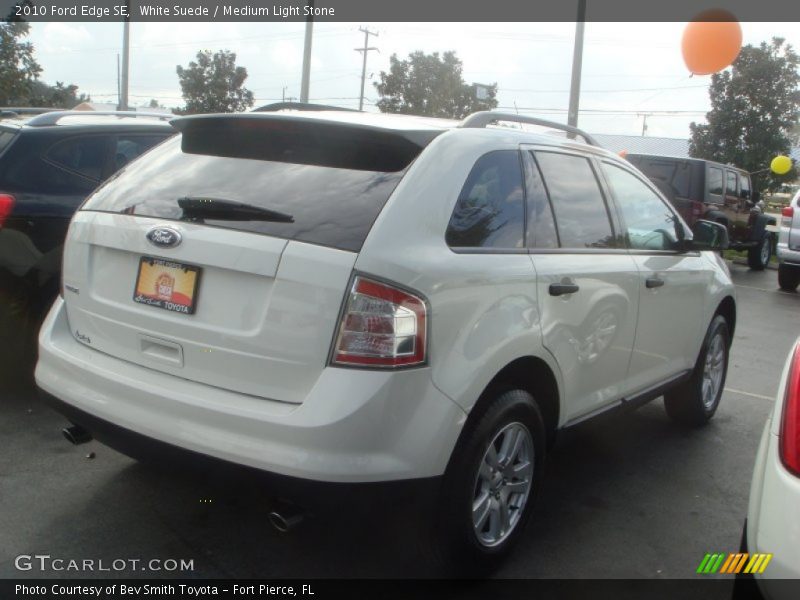 White Suede / Medium Light Stone 2010 Ford Edge SE