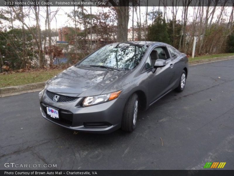 Polished Metal Metallic / Gray 2012 Honda Civic LX Coupe