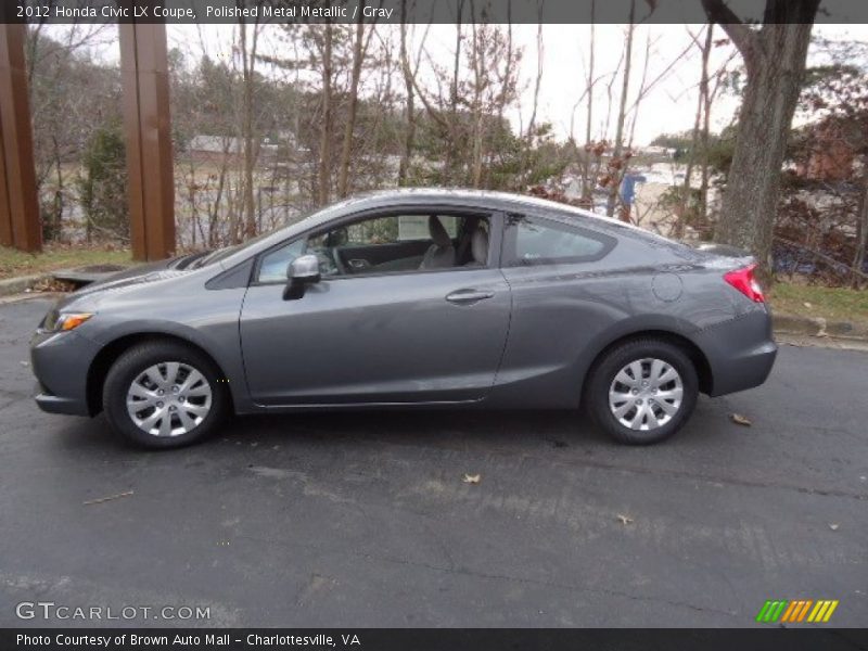 Polished Metal Metallic / Gray 2012 Honda Civic LX Coupe