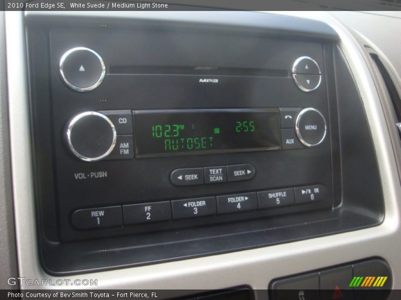 White Suede / Medium Light Stone 2010 Ford Edge SE