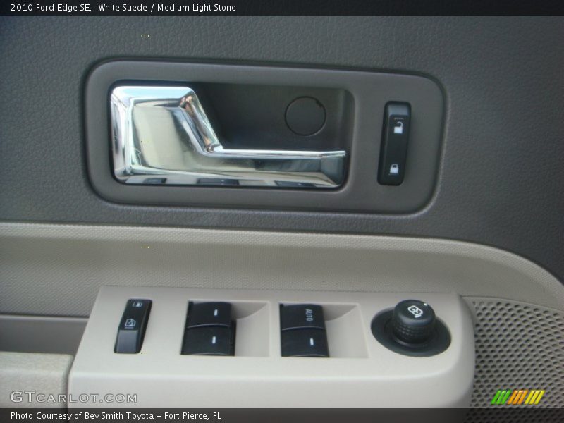 White Suede / Medium Light Stone 2010 Ford Edge SE