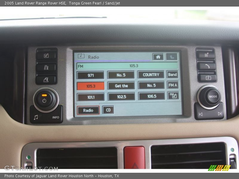 Tonga Green Pearl / Sand/Jet 2005 Land Rover Range Rover HSE