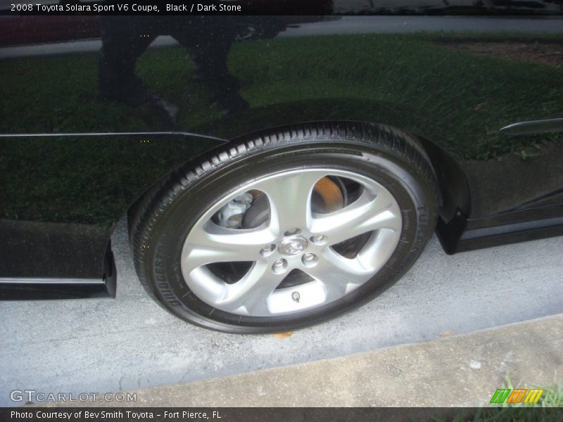 Black / Dark Stone 2008 Toyota Solara Sport V6 Coupe