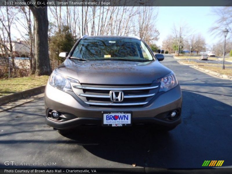 Urban Titanium Metallic / Beige 2012 Honda CR-V EX-L 4WD