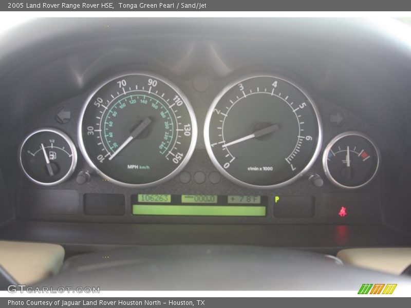 Tonga Green Pearl / Sand/Jet 2005 Land Rover Range Rover HSE