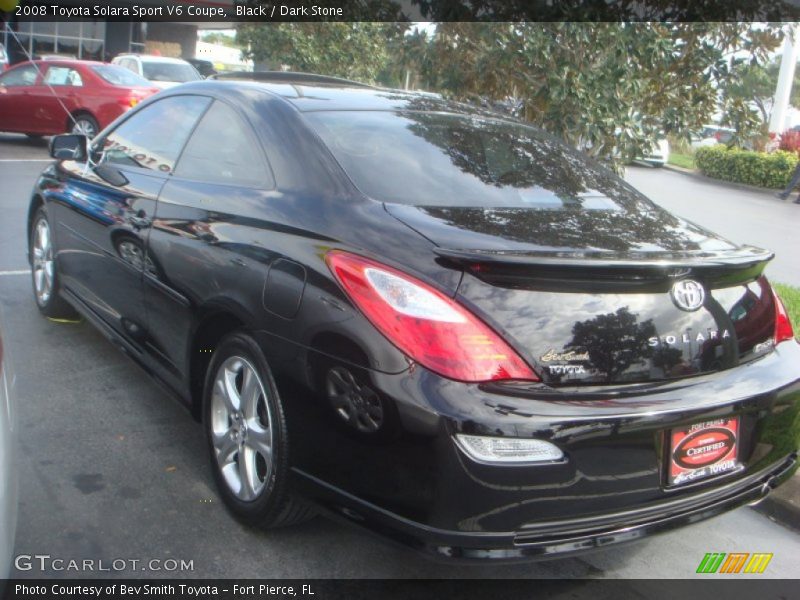 Black / Dark Stone 2008 Toyota Solara Sport V6 Coupe