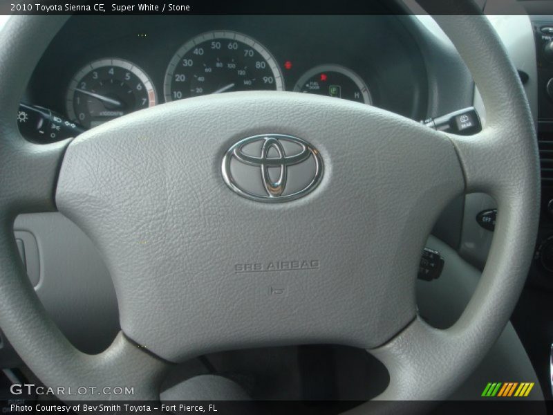 Super White / Stone 2010 Toyota Sienna CE
